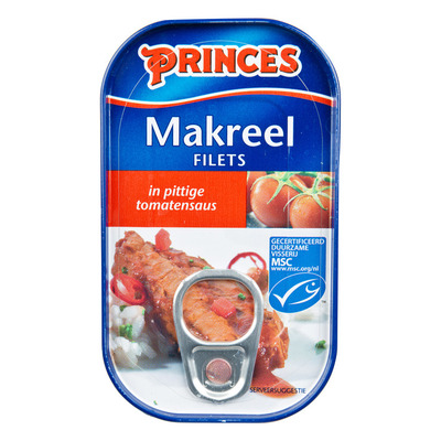 Princes Makreel in pittige tomatensaus
