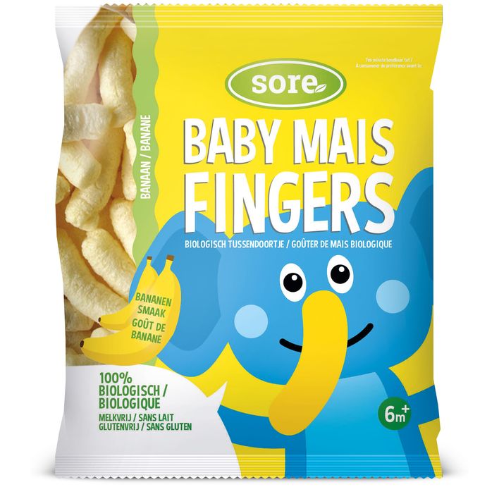 Sore Baby maisfingers banaan