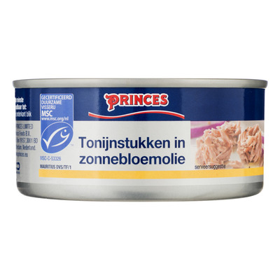 Princes Tonijn stukken in zonnebloemolie
