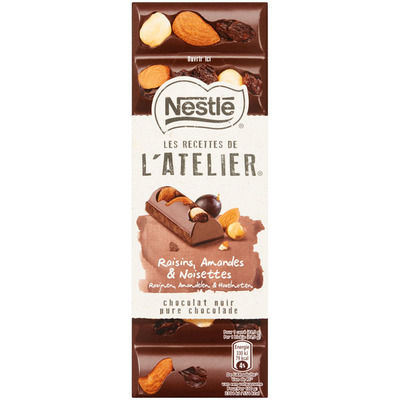 L'Atelier Puur rozijn hazelnoot amandel tablet