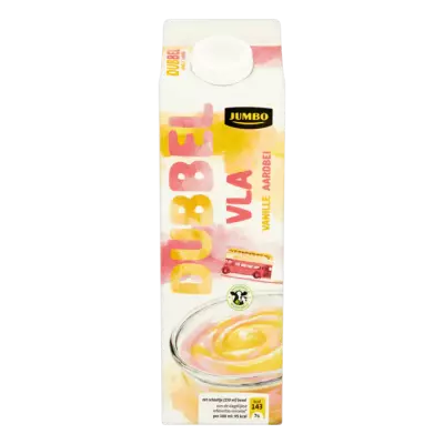 Huismerk Dubbelvla Vanille Aardbei
