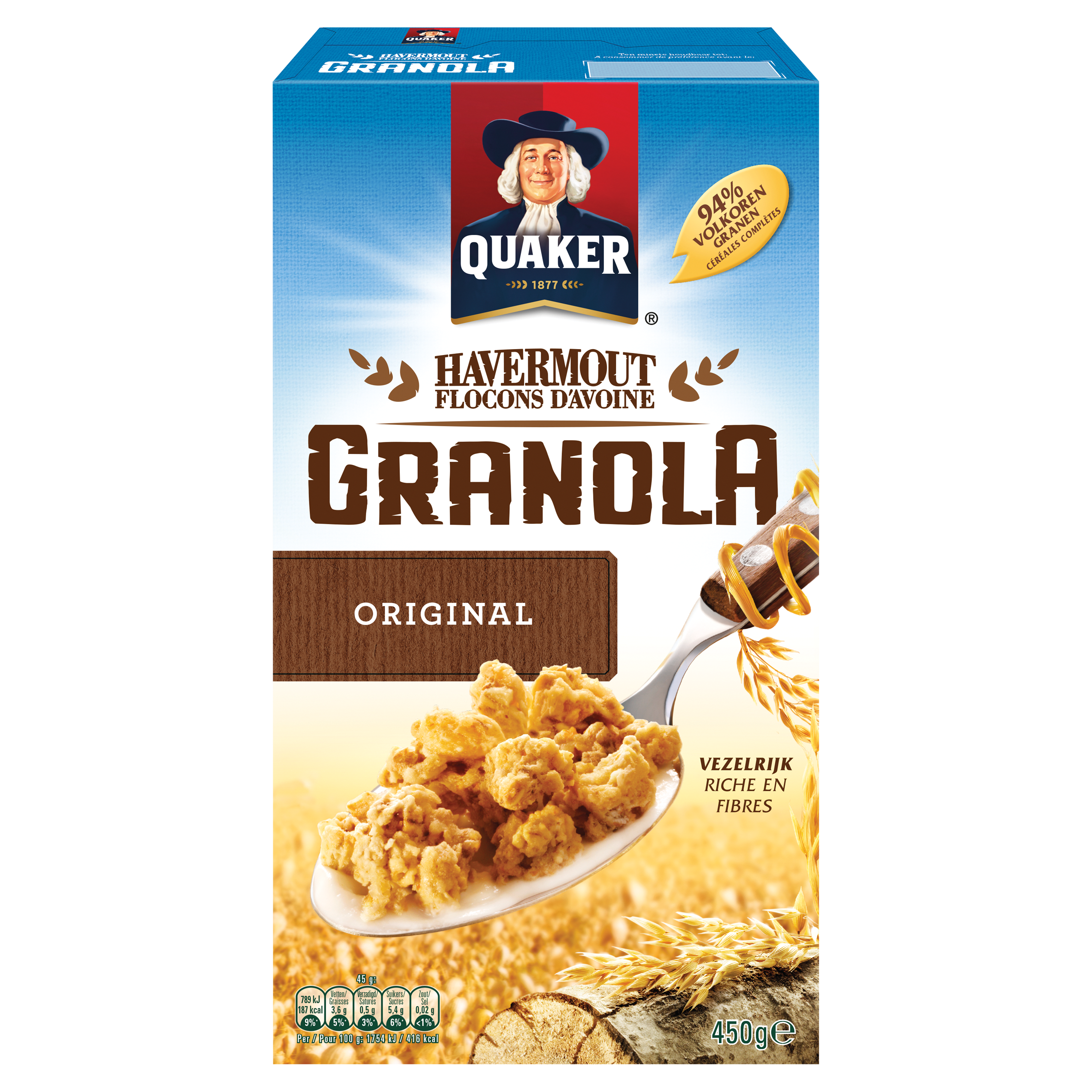 Quaker Havermout Granola Naturel 450 gr