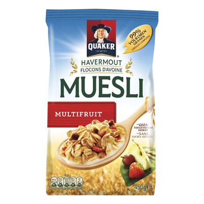 Quaker Havermout muesli multifruit