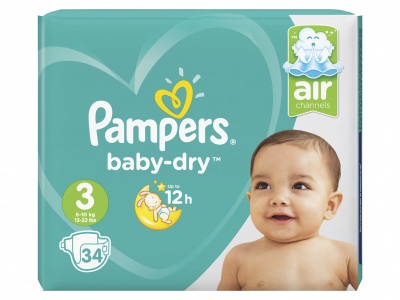 Pampers Baby dry maat