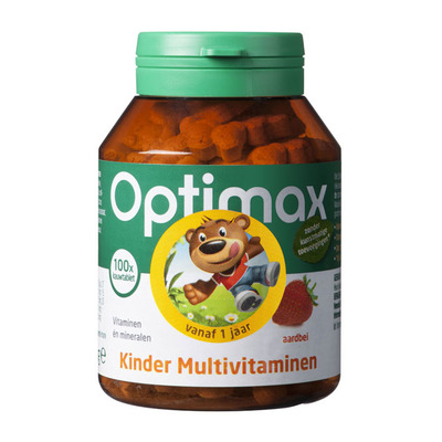 Optimax Kinder multivitaminen aardbei