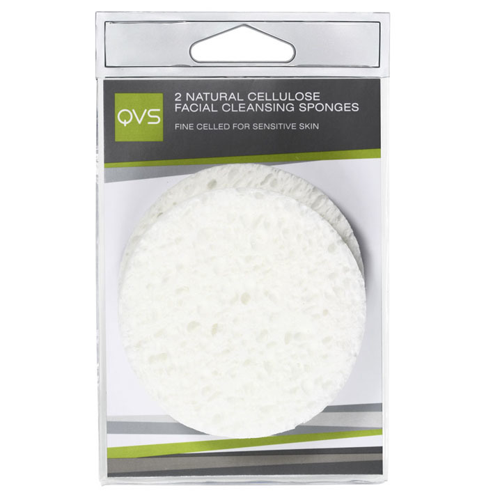 QVS Natuurlijke cellulose gezichtssponzen