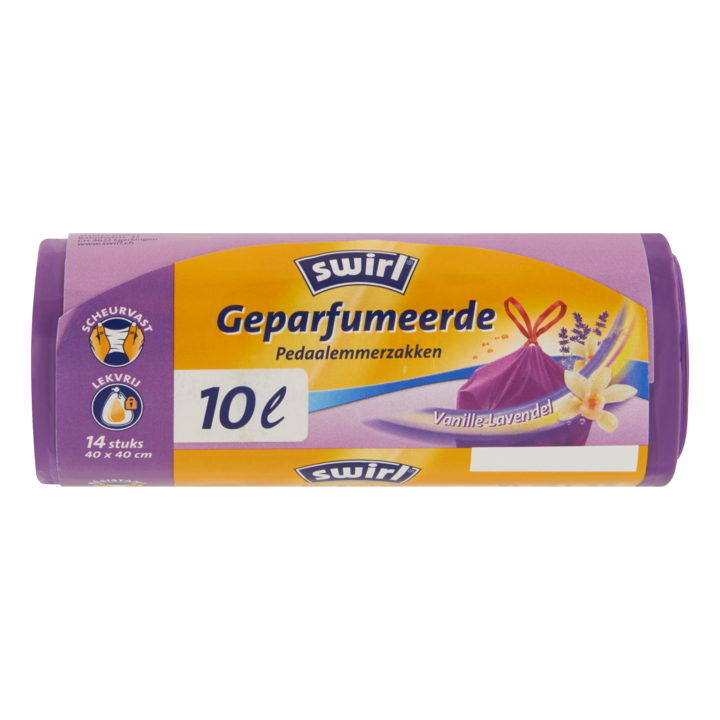 Swirl Geparfumeerde Pedaalemmerzakken Vanille-Lavendel 14 Stuks