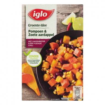 Iglo Groente idee pompoen zoete aardappelen