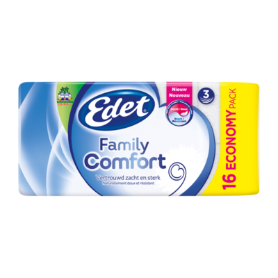 Edet Family Comfort 3-Laags Toiletpapier Economy Pack