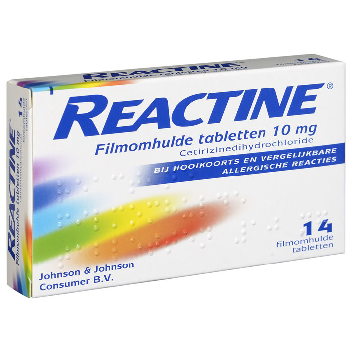 Reactine Hooikoortstabletten cetirizine 10 mg