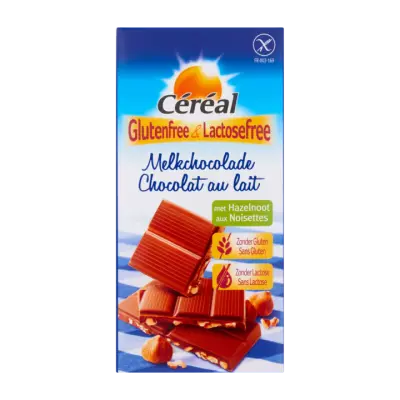 Céréal Glutenfree & Lactosefree Melkchocolade met Hazelnoot