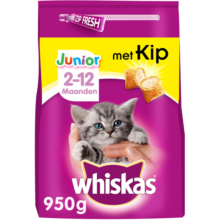 Whiskas Kattenvoer droog kip kitten < 1 jaar