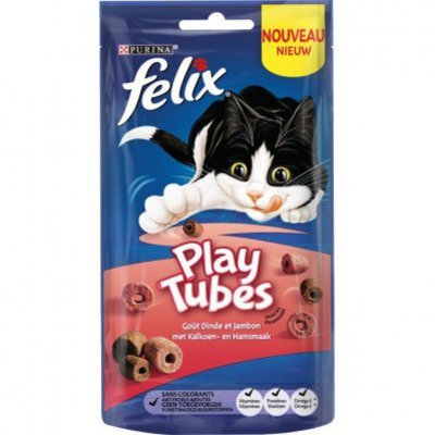 Felix Playtubes met kalkoen- en hamsmaak