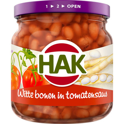 Hak Witte bonen in tomatensaus