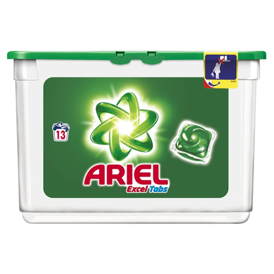 Ariel Excel Tabs Regular Wasmiddel Capsules 13 Wasbeurten