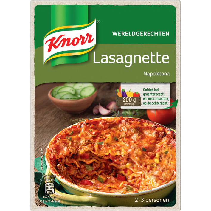 Knorr Wereldgerecht lasagnette napoletana