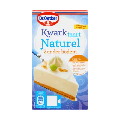 Dr. Oetker Mix voor Kwarktaart Naturel Zonder Bodem