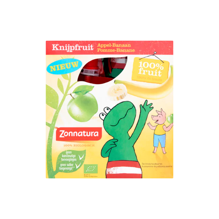 Zonnatura Knijpfruit Appel-Banaan