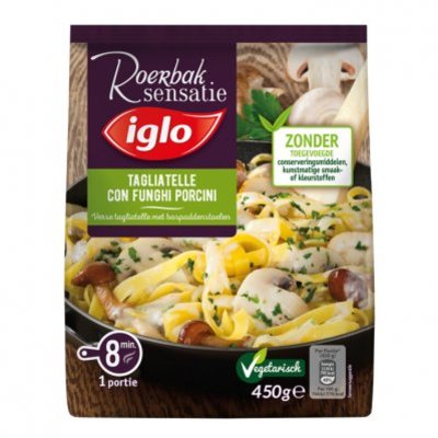 Iglo Roerbaksensatie tagliatelle funghi
