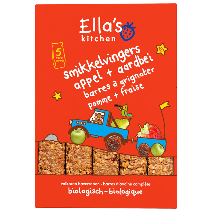Ella's Kitchen Smikkelvingers appels aardbei 12+ mnd