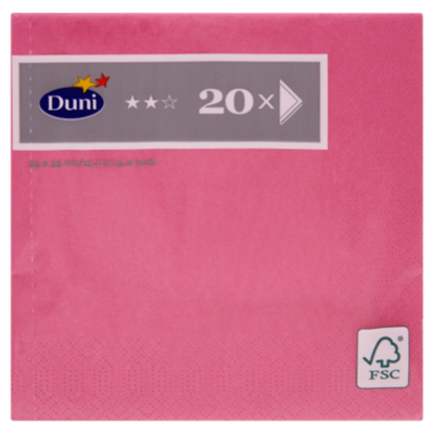 Duni Servetten fuchsia 33x33 cm