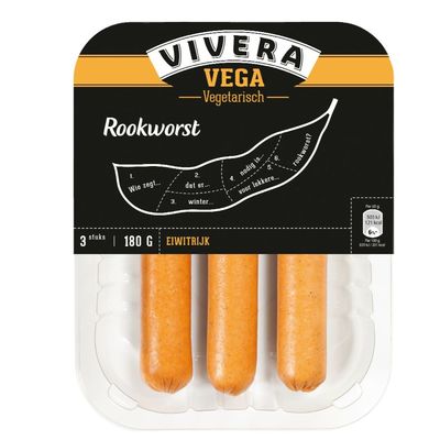 Vivera Rookworst 3 Stuks