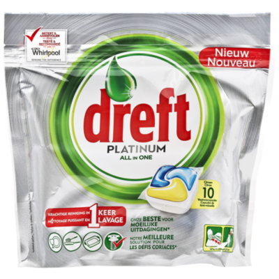 Dreft Vaatwastablet Platinum Citroen