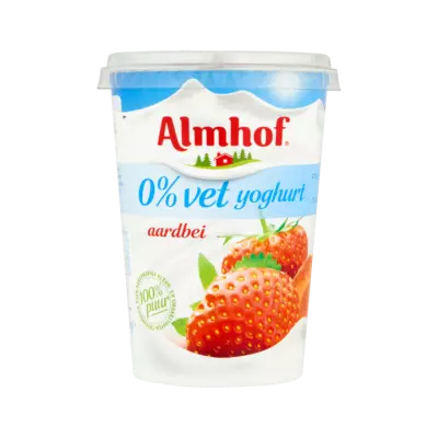 Almhof 0% Vet Yoghurt Aardbei