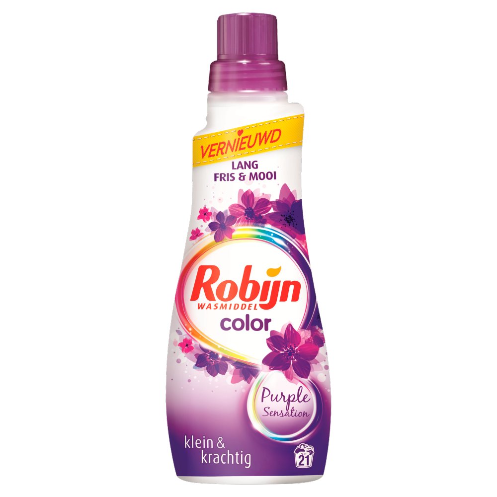 Robijn Klein & Krachtig Wasmiddel Purple Sensation Color 21 Wasbeurten
