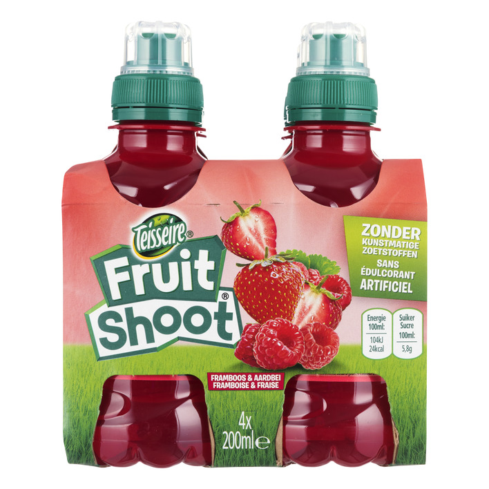 Teisseire Fruit shoot fruitdrank aardbei-framboos