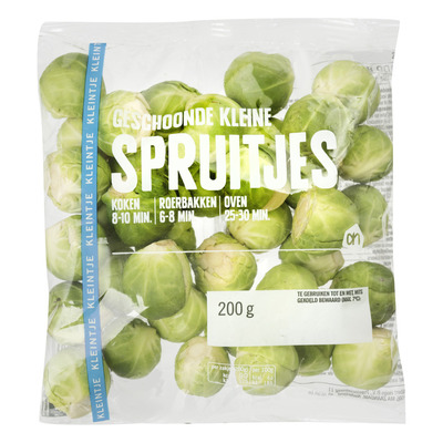 Huismerk Geschoonde kleine spruitjes
