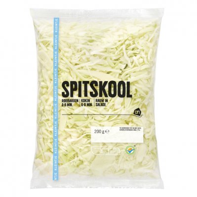 Huismerk Kleintje gesneden spitskool