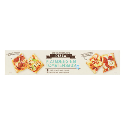 Huismerk Pizzadeeg en tomatensaus