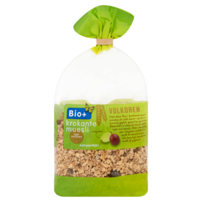 Bio+ Krokante muesli rozijn biologisch