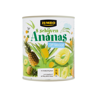 Huismerk Ananas op Siroop 8 Schijven