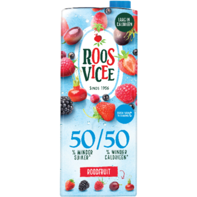 Roosvicee 50/50 roodfruit