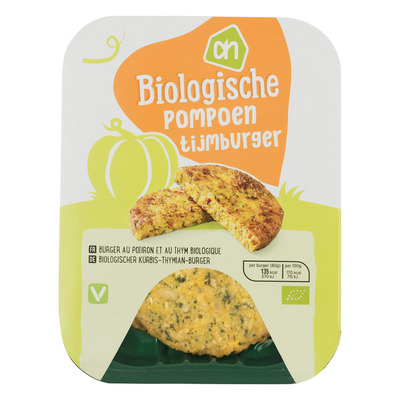 Huismerk Biologisch Pompoen tijmburger