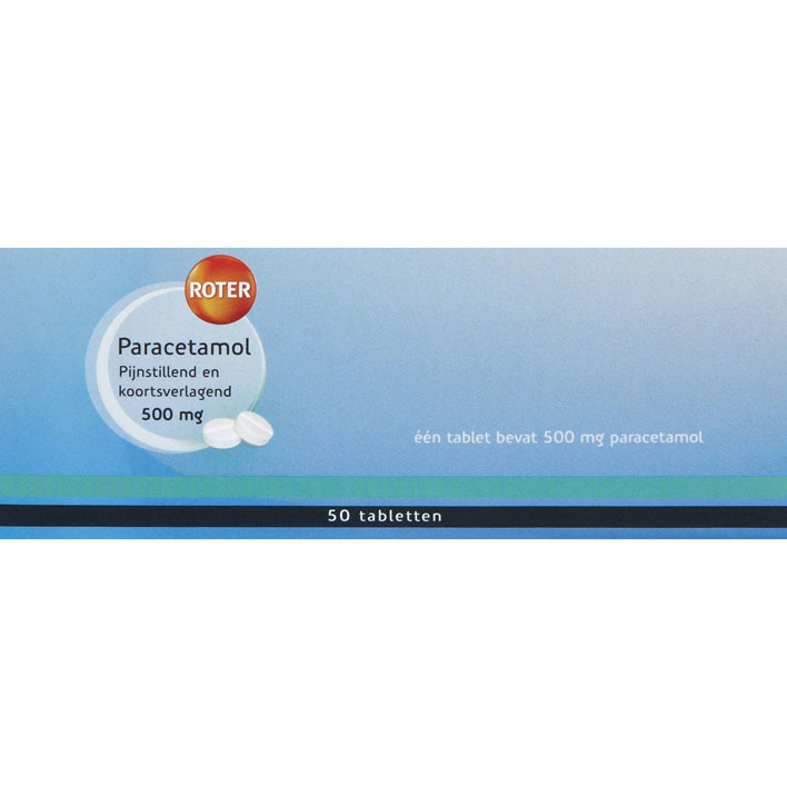 Roter Paracetamol 500 mg tabletten