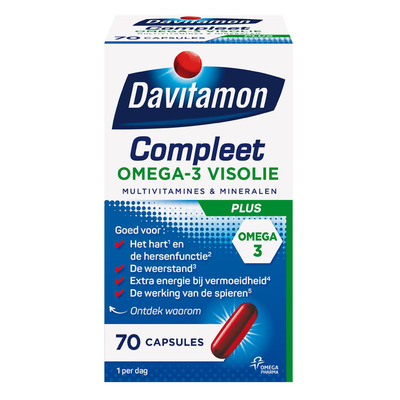 Davitamon Compleet omega-3 visolie capsules