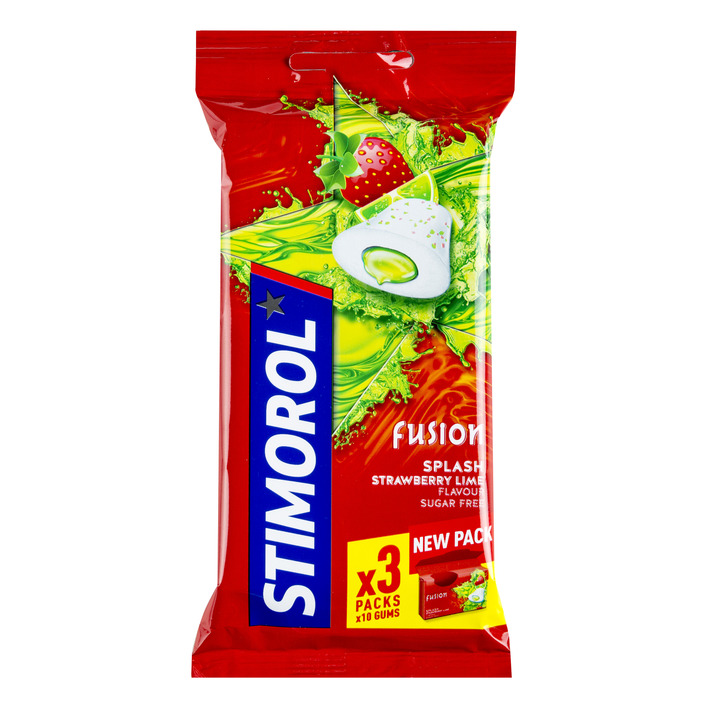 Stimorol Kauwgom max splash strawberry lime