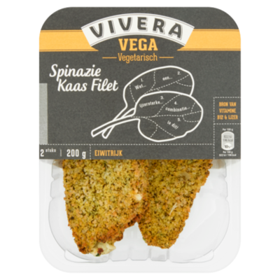 Vivera Spinazie-kaas filet