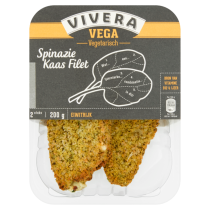 Vivera Spinazie-kaas filet
