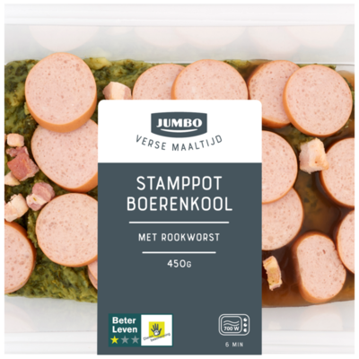 Huismerk Verse Maaltijd Stamppot Boerenkool met Rookworst