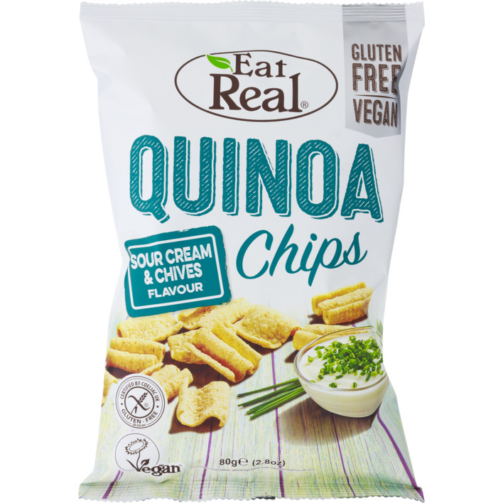 Eat Real Quinoa chips sour cream & chives