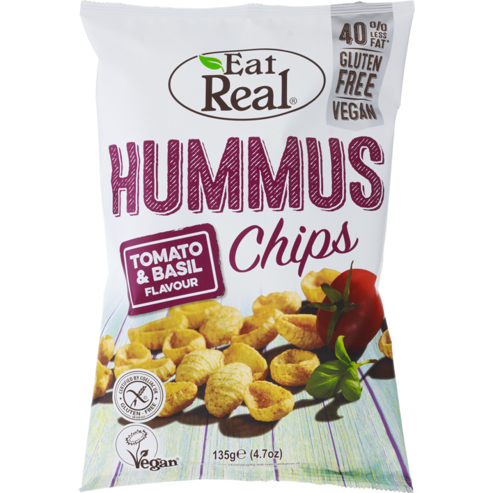 Eat Real Hummus chips tomato & basil