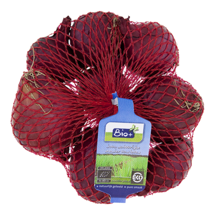 Bio+ rode uien biologisch