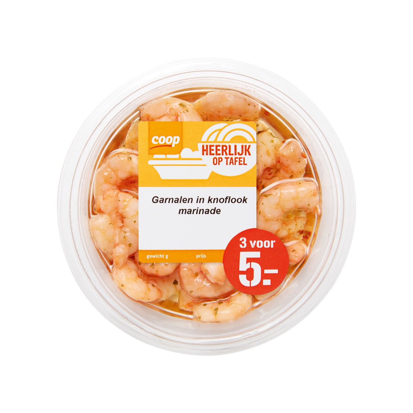 Huismerk Garnalen In Knoflookmarinade