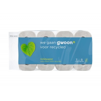 Huismerk Toiletpapier 3 laags recycled
