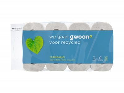 Huismerk Toiletpapier 3 laags recycled