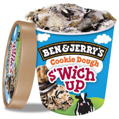 Ben & Jerry's Cookie dough s'wich up